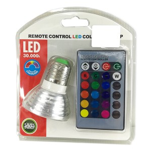 LED LAMP RGB (REMOTE) 3W   