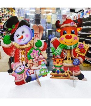 X'MAS DECORATION WITH STAND 52CM KT