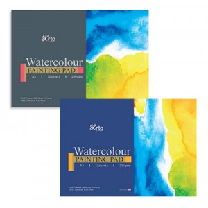 WATER COLOR PAPER PAD, 100% CELLULOSE