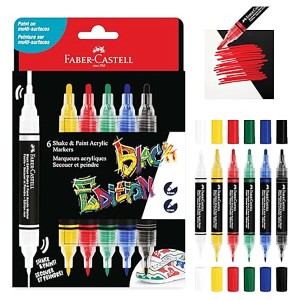 FABER CASTELL 285507 ARYLIC MARKER (6C)